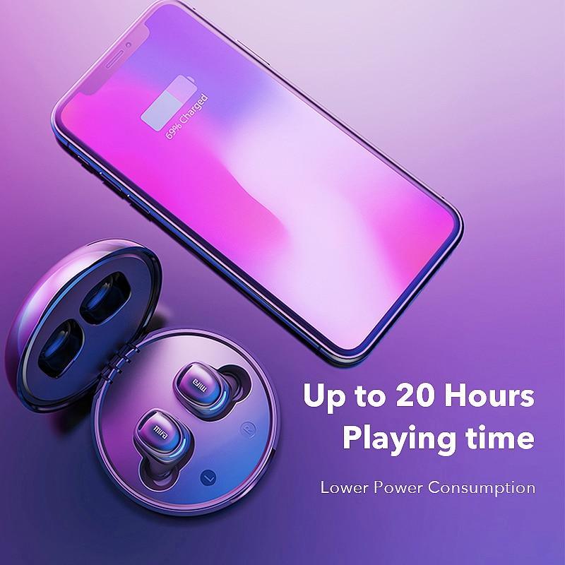 Luxury Earbuds Wireless Bluetooth Earphones Touch Control Stereo Cordless Headset For Android and IOS Smart Phone Headphones With Charging Box - SJB-DIAMOND ELITES