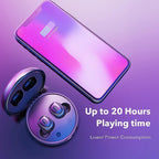 Luxury Earbuds Wireless Bluetooth Earphones Touch Control Stereo Cordless Headset For Android and IOS Smart Phone Headphones With Charging Box - SJB-DIAMOND ELITES