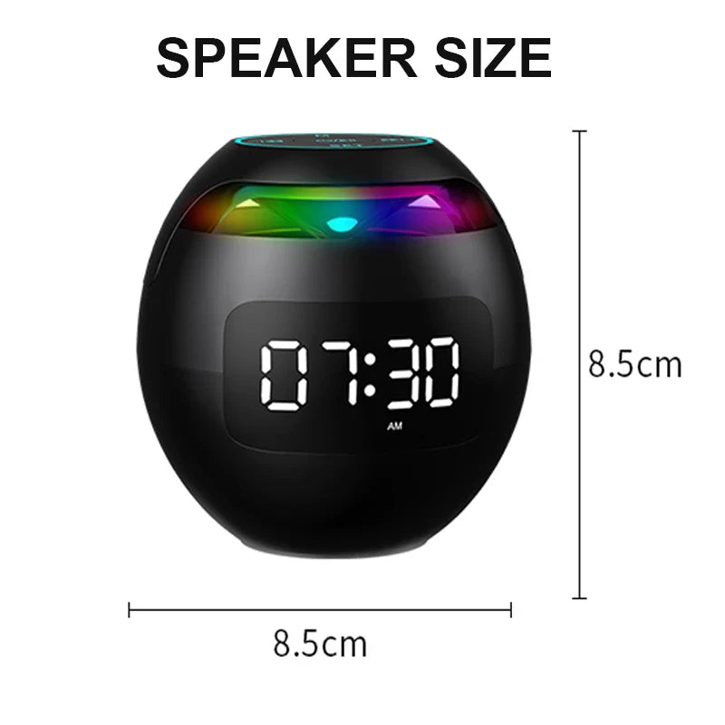 New Mini Bluetooth Speaker Wireless Bluetooth Sound Box with LED Display Alarm Clock Hifi TF Card MP3 Music Play For PC Phone Lootquake LLC