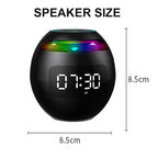 New Mini Bluetooth Speaker Wireless Bluetooth Sound Box with LED Display Alarm Clock Hifi TF Card MP3 Music Play For PC Phone Lootquake LLC