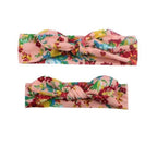 Mother & Baby Headband for Girl Bow Hairband Floral Elastic Hair Bands Parent-Child Turban Hair Accessories Bow For Mother and daughter