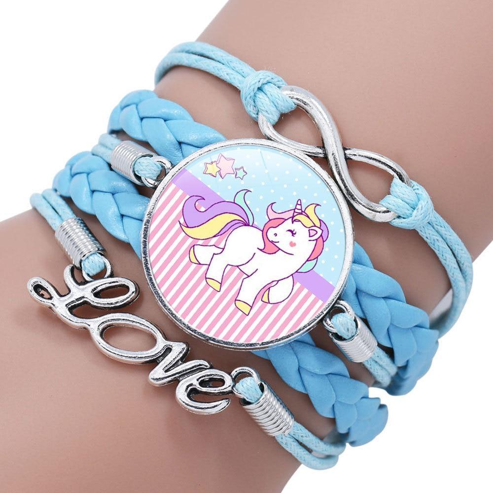 Intereting Unicorn Braided Kids Bracelet for Girls  Friendship Bracelets Jewelry Multi-layer Charm Fashion Bracelet - SJB-DIAMOND ELITES