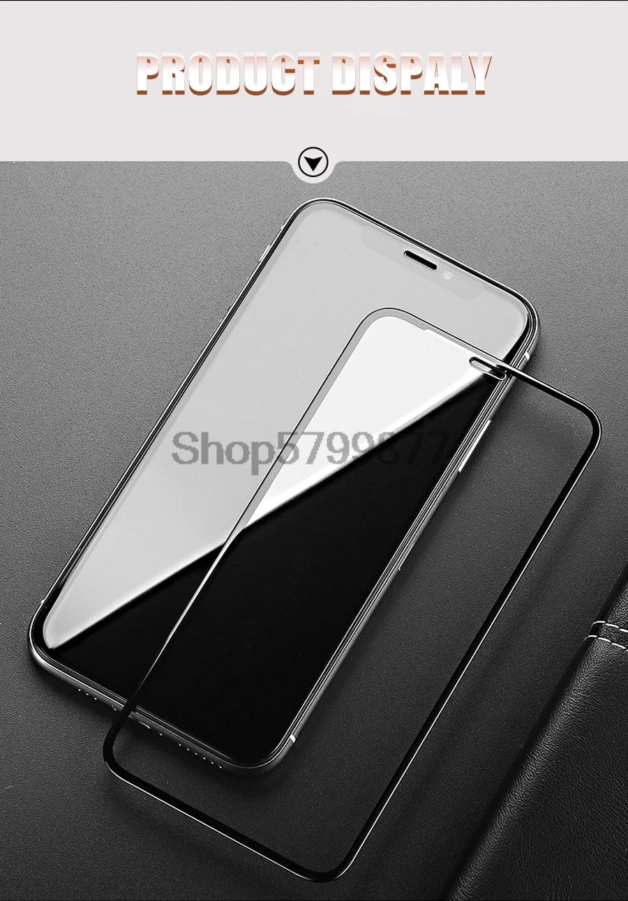 200D Curved Soft Edge Tempered Glass For iPhone 8 7 6 6S Plus SE 2020 Protective Glass X XR 11 Pro Xs Max Screen Protector Film Tempered Glass Screen protector for iPhone Easy Installation 9H Hardness Scratch Resistant Screen Protector Stevvex