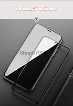 200D Curved Soft Edge Tempered Glass For iPhone 8 7 6 6S Plus SE 2020 Protective Glass X XR 11 Pro Xs Max Screen Protector Film Tempered Glass Screen protector for iPhone Easy Installation 9H Hardness Scratch Resistant Screen Protector Stevvex