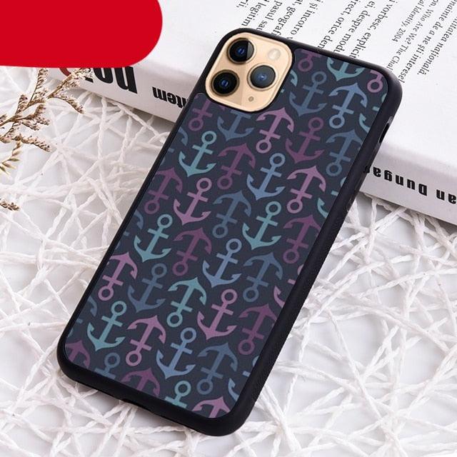 Blue Boat Anchor Printing Drawing Protection Phone Case For Iphone 14 Se 6 7 8 Plus Xr Xs 11 12 13 Pro Max Galaxy S21 22 Silicone Case Toy Story Protective Cover For Iphone Stevvex