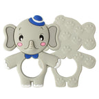 2pcs Cartoon Baby Teether Animal Silicone Teether Raccoon Elephant Koala Giraffe  Baby Teething Toys Accessories Perfect Toy For Kids