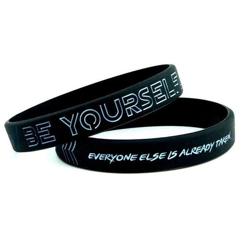 Silicone Wristband Rubber Motivation Bracelet Perfect Gift For Men Unique Jewelry Cool Style - SJB-DIAMOND ELITES