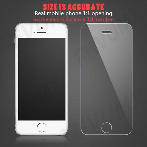 100D Transparent Tempered Glass For iPhone 7 8 6 6S Plus Glass Screen Protector On iPhone 5 5C 5S SE 2020 Glass Protective Film Tempered Glass Screen Protector Stevvex