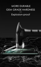 3pcs Full Cover Protective Glass On For Iphone 11 12 13 14 Pro Max Screen Protector For Iphone X Xr Xs Max 7 8 6s Plus Se Glass Full Screen Protector Edge To Edge Full Screen Coverage