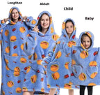 Lazy Blanket Hoodie Family Party Gift Pi-Mart