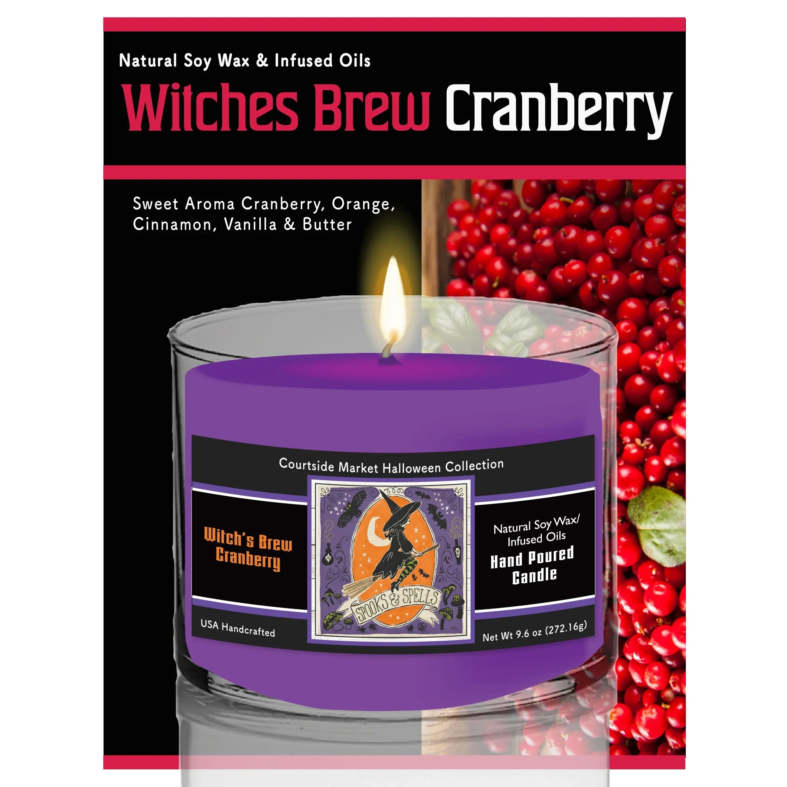 TD Courtside Market Stay Creepy II Soy Wax Scented Candle in Glass Jar Lootquake LLC