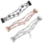 Fitbit Charge 6, 5, 4, 3, Fashion Beaded Strap