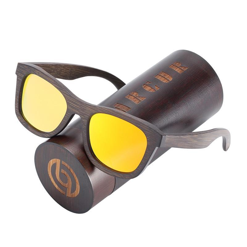 New Elegent Natural Wooden Sunglasses Polarized Men Handmade Bamboo Sunglasses for Women For Women and Men With UV400 Protection - SJB-DIAMOND ELITES
