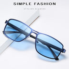 Business Luxury Brand NEW Fashion Polarized Elegant Sunglasses for Men Wuth UV400 Polarized Square Metal Frame Sunglasses - SJB-DIAMOND ELITES