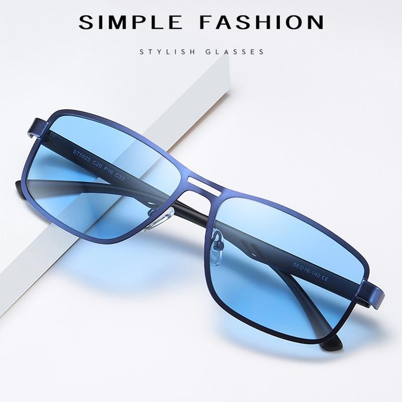Business Luxury Brand NEW Fashion Polarized Elegant Sunglasses for Men Wuth UV400 Polarized Square Metal Frame Sunglasses - SJB-DIAMOND ELITES