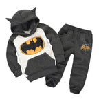 Modern Fashion Cotton Thick Warm Casual Hooded Sweater Cartoon Cute Bear Three-piece Suit For Baby Boy & Girl