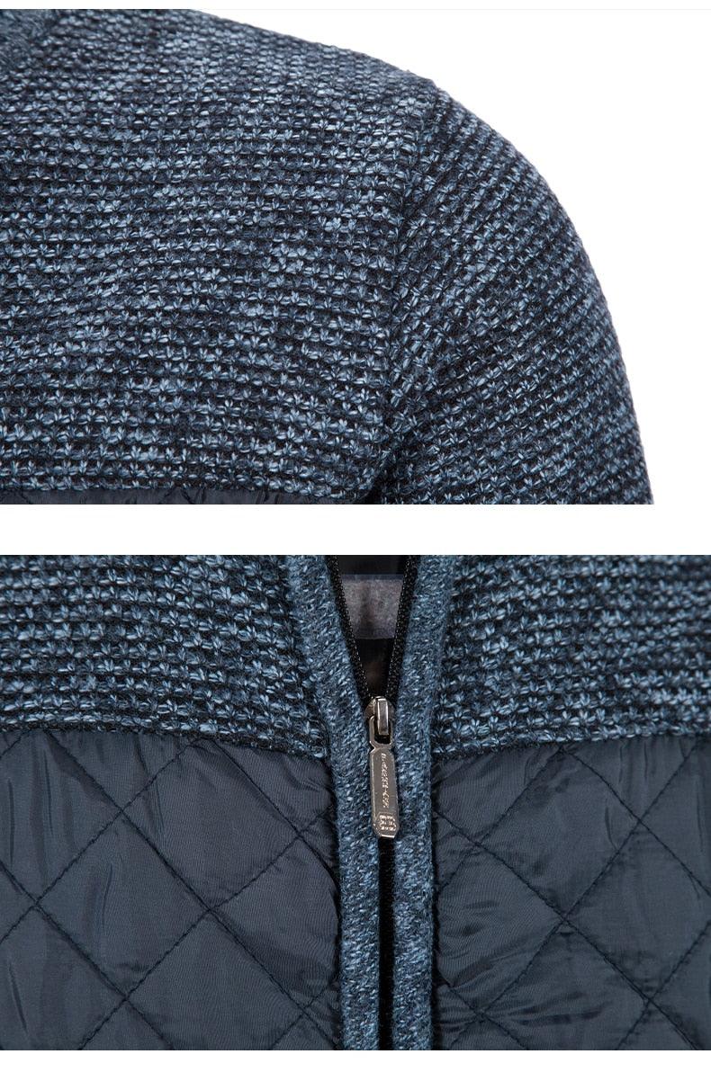 New Autumn Winter Jacket Men Warm Casual Slim Fit Fleece Jacket Elegant Jackets For Men Warm Soft Sweater Solid Jackets Casual Business Men Clothing Lightweight Hooded Jackets Stevvex