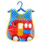 Fashion Printed Adjustable Animal Plastic Waterproof Lunch Feeding Bibs Feeding Cloth for Children In Modern Design