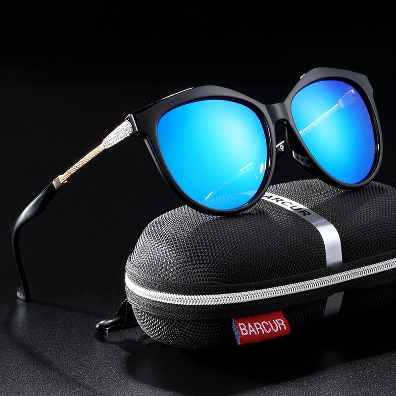 Stevvex  Polarized Cat Eye Sunglasses Women Gradient Round Sun glasses for Women oculos lunette de soleil femme - SJB-DIAMOND ELITES