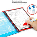1pcs Magical Book Water Drawing Coloring Cartoons Books Doodle Pen Painting Drawing Board For Kids Toys Birthday Gift - SJB-DIAMOND ELITES