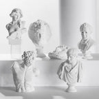 Mini Plaster Statue Greek Mythology Celebrities Famous Sculpture Figurine Drawing Practice Gypsum Bust Portraits Lootquake LLC