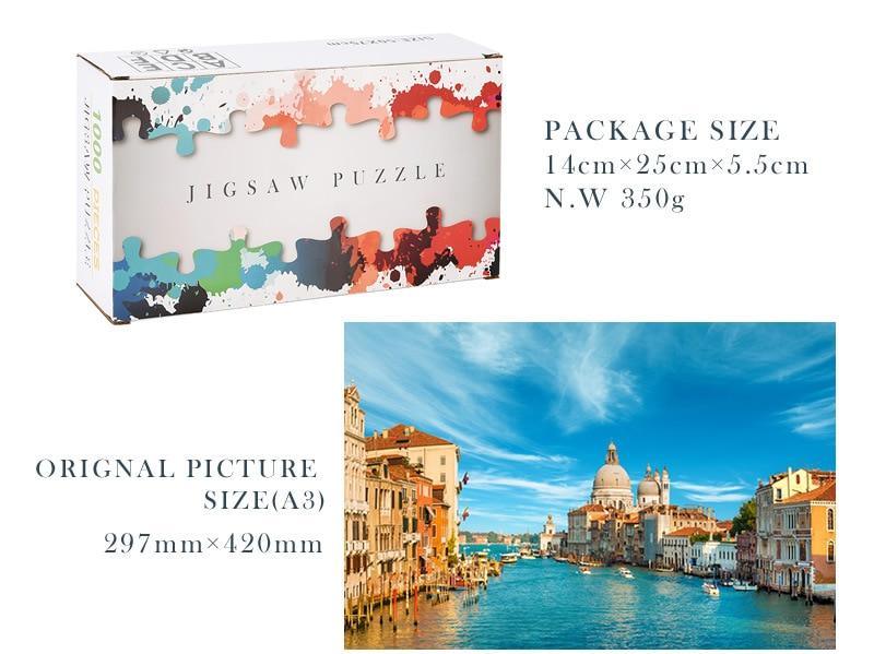 New Modern Stevvex Puzzles 1000 pieces Assembling picture Landscape puzzles toys for Adults Children Kids Educational Games Toys With Cities and Natures - SJB-DIAMOND ELITES