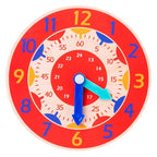 Children Montessori Wooden Clock Toys Hour Minute Second Cognition Colorful Clocks Toys for Kids Early Preschool Teaching Aids - SJB-DIAMOND ELITES