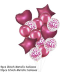 14Pcs Multi Confetti Balloons For Happy Birthday Party Balloons In Several Luxury Variant Helium Ballons For Celebrations for Boy Girls and  Babies party - SJB-DIAMOND ELITES