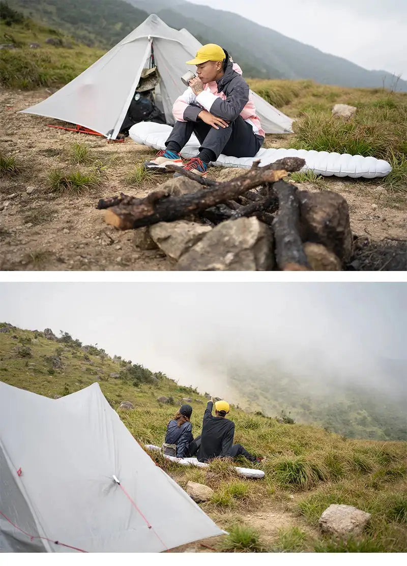 3F UL GEAR LanShan 2 pro 2 Person Outdoor Ultralight Camping Tent 3 Season Professional 20D Nylon Both Sides Silicon Tent