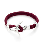 Modern Fashion Airplane Anchor Bracelets Men Charm Rope Chain Paracord Bracelet Women Male Air Force Style Wrap Metal Sport Hook Gift - SJB-DIAMOND ELITES