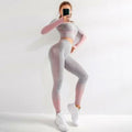 Women's Seamless Yoga Set Long Sleeve - SJB-DIAMOND ELITES