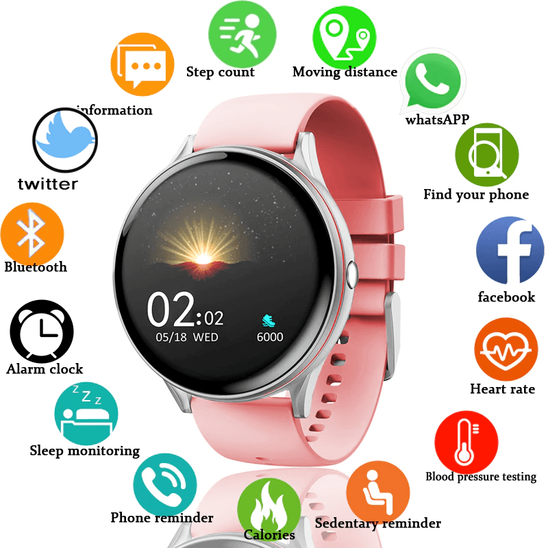 Smart watch  With Heart Rate Blood Pressure Monitoring Fitness Tracker Smart Watch For IOS and Android phones - SJB-DIAMOND ELITES