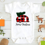 Baby Girl / boy Clothes Cute Dog Christmas Print  One-Pieces Bodysuit for Newborns Design