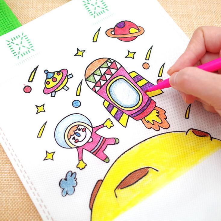 6Pcs Antistress Children Eco-friendly Graffiti Bag Kinderarten For  Hand Paiting For Kids - SJB-DIAMOND ELITES