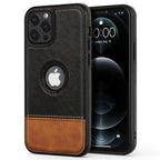 Ultra Thin Slim Leather Phone Case For iPhone 13 Pro Max 12 Pro Max 14 Shockproof Bumper Soft Business Back Cover Back Cover Case Shockproof Camera and Screen Protection PU Leather Case for iPhone Stevvex