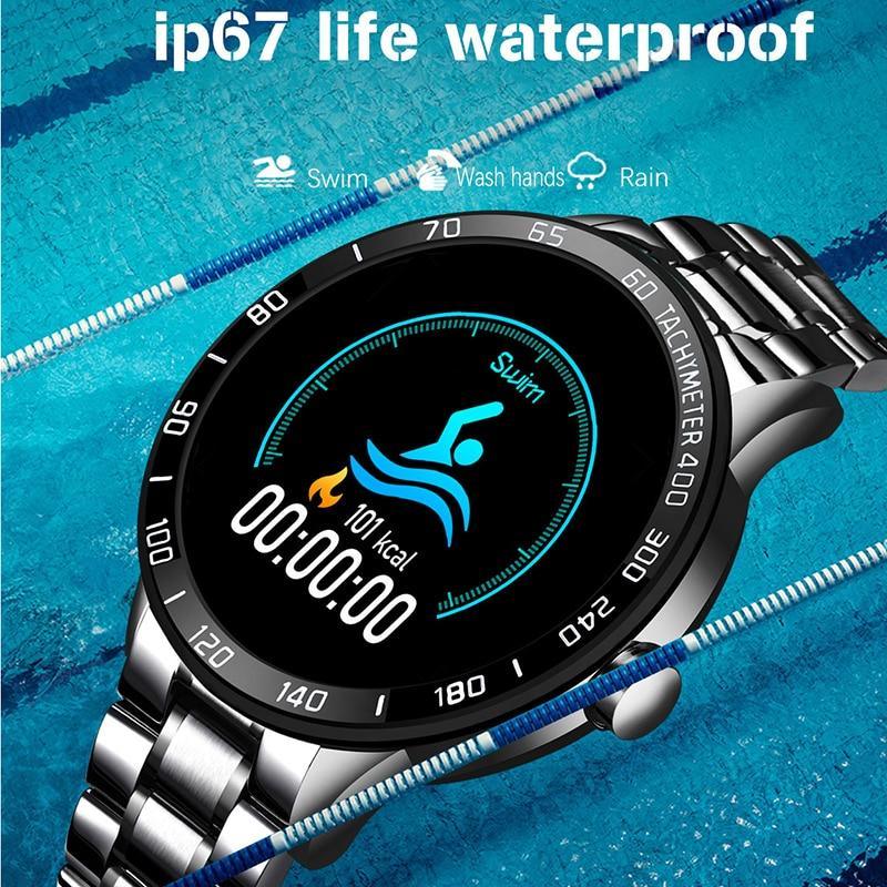 Smart Watch For Men With  LED Screen and  Heart Rate Monitor Blood Pressure Fitness tracker Sport waterproof Smartwatch - SJB-DIAMOND ELITES