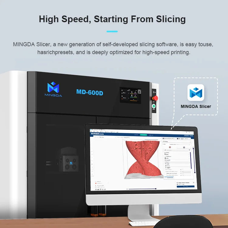 MD-600D Large Format Special Offer 600*600mm Life Size Animal Sculpture 3d Car Parts Printer