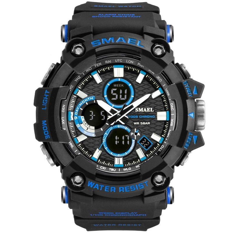 Men's  Sports Watches Top Brand Luxury Military Quartz Watch Men Waterproof 50M Shock  Digital Whats Relogio Masculino - SJB-DIAMOND ELITES