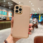 Trendy Slim Leather Case with Full Protection Luxury Leather Textured Case for iPhone 11 12 13 Soft Shockproof Cover Leather Case Compatible with iPhone 12 13 Pro Max Elegant Phone Case Stevvex