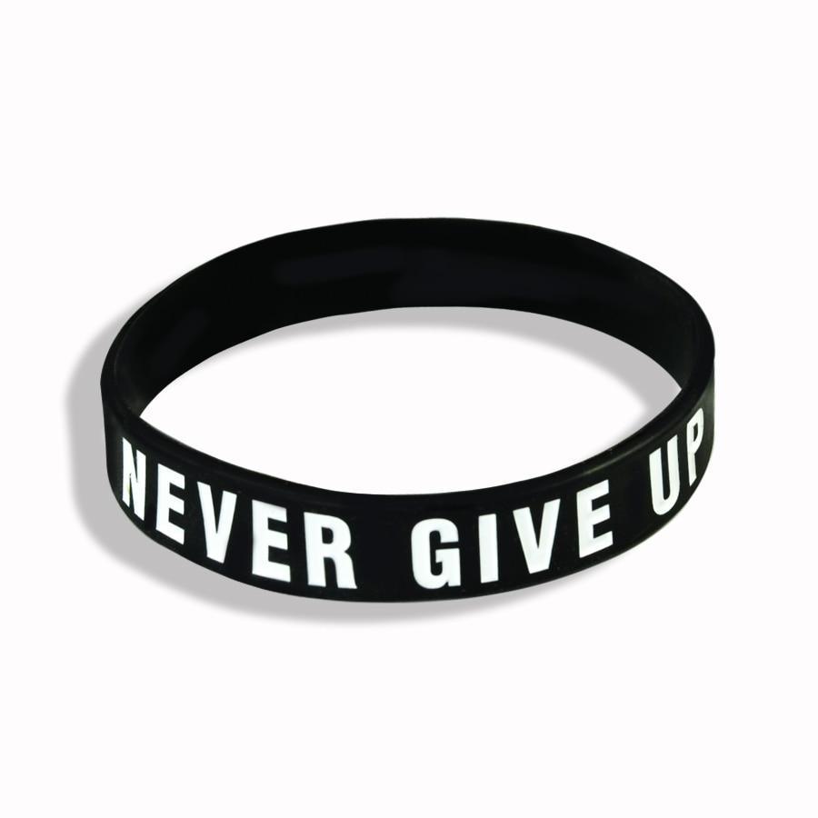New Trend Motivation "The Road to Dreams" "Never Give Up"  Inspirational Silicone Rubber Bracelet Elastic Band  Brecelet for Women and Men In Unisex Design - SJB-DIAMOND ELITES