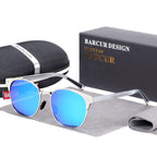 Luxury Elegant Aluminium Magnesium Sunglasses Round Glasses for Men With UV400 Protection - SJB-DIAMOND ELITES
