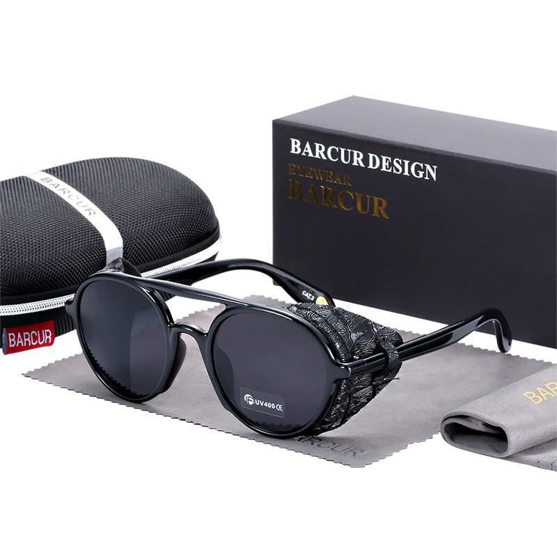 New Elegent Original Round Sunglasses Gradient Vintage Steampunk Goggles For Women and Men With UV400 Protection - SJB-DIAMOND ELITES