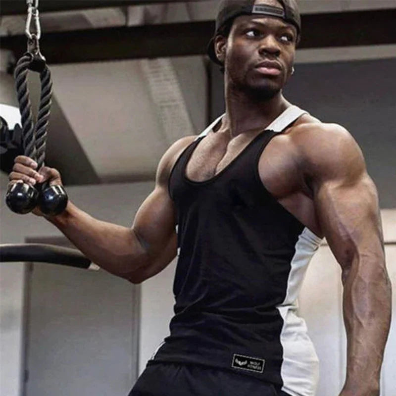 Men's Gym Stringer Tank Top