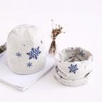 Star Print Cotton Hat And Scarf  Baby Beanie Kids Caps Children's Accessories For Boys and Girls