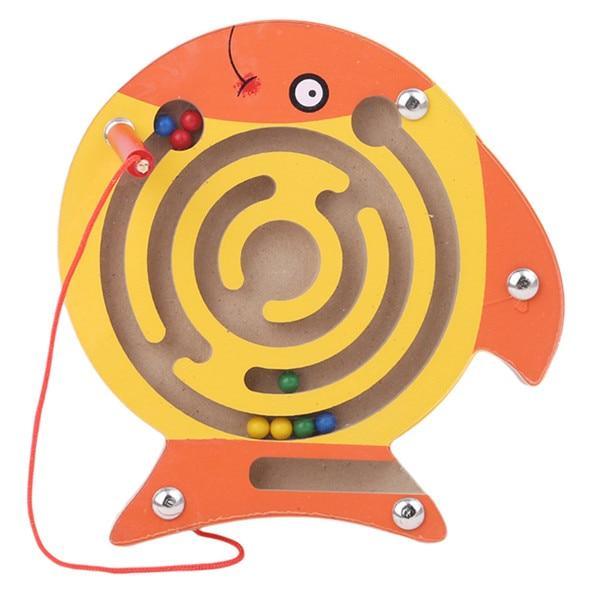 Children Magnetic Maze Toy Kids Wooden Puzzle Game Toy Kids Early Educational Brain Teaser Wooden Toy Intellectual Stevvex Board - SJB-DIAMOND ELITES