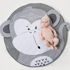 Creative Elephant Design Baby Play Mat  Round Carpet Cotton Animal Play Mat Newborn Infant Crawling Carpet For Baby Kids