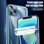 Full Cover Hydrogel Film For iPhone 13 7 8 Plus 6 6s Screen Protector 11 12 13 Pro mini XR X XS Max SE 2020 Back Film Not Glass Full Cover Screen Protector for iPhone Stevvex
