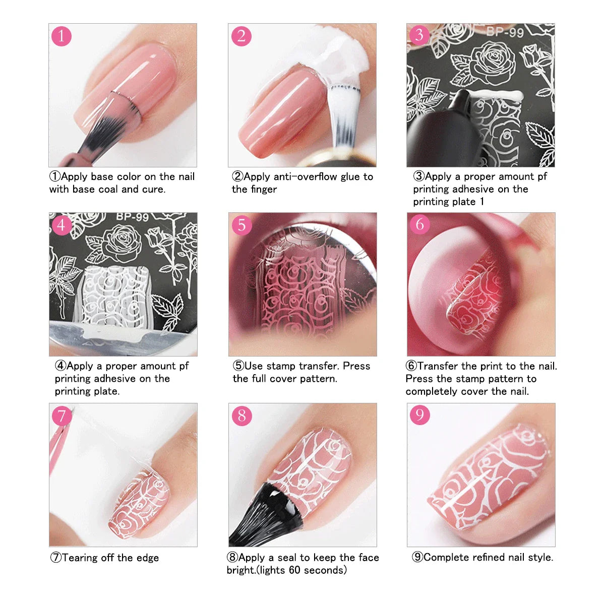 8 Colors Nail Art Stamping Gel Polish For Nail Art DIY- 8ml Stamp Print Oil UV Gel Vanish Soak Off Varnish New 2021 Manicure Gel Lootquake LLC