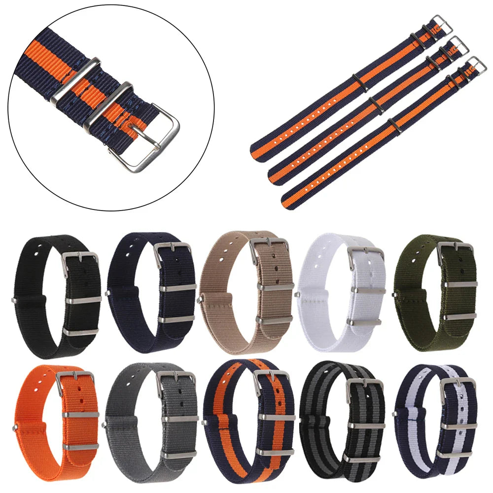 Motorola Moto Nylon Watch Band - Adjustable Sport Loop Weaving Bracelet