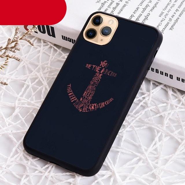 Blue Boat Anchor Printing Drawing Protection Phone Case For Iphone 14 Se 6 7 8 Plus Xr Xs 11 12 13 Pro Max Galaxy S21 22 Silicone Case Toy Story Protective Cover For Iphone Stevvex